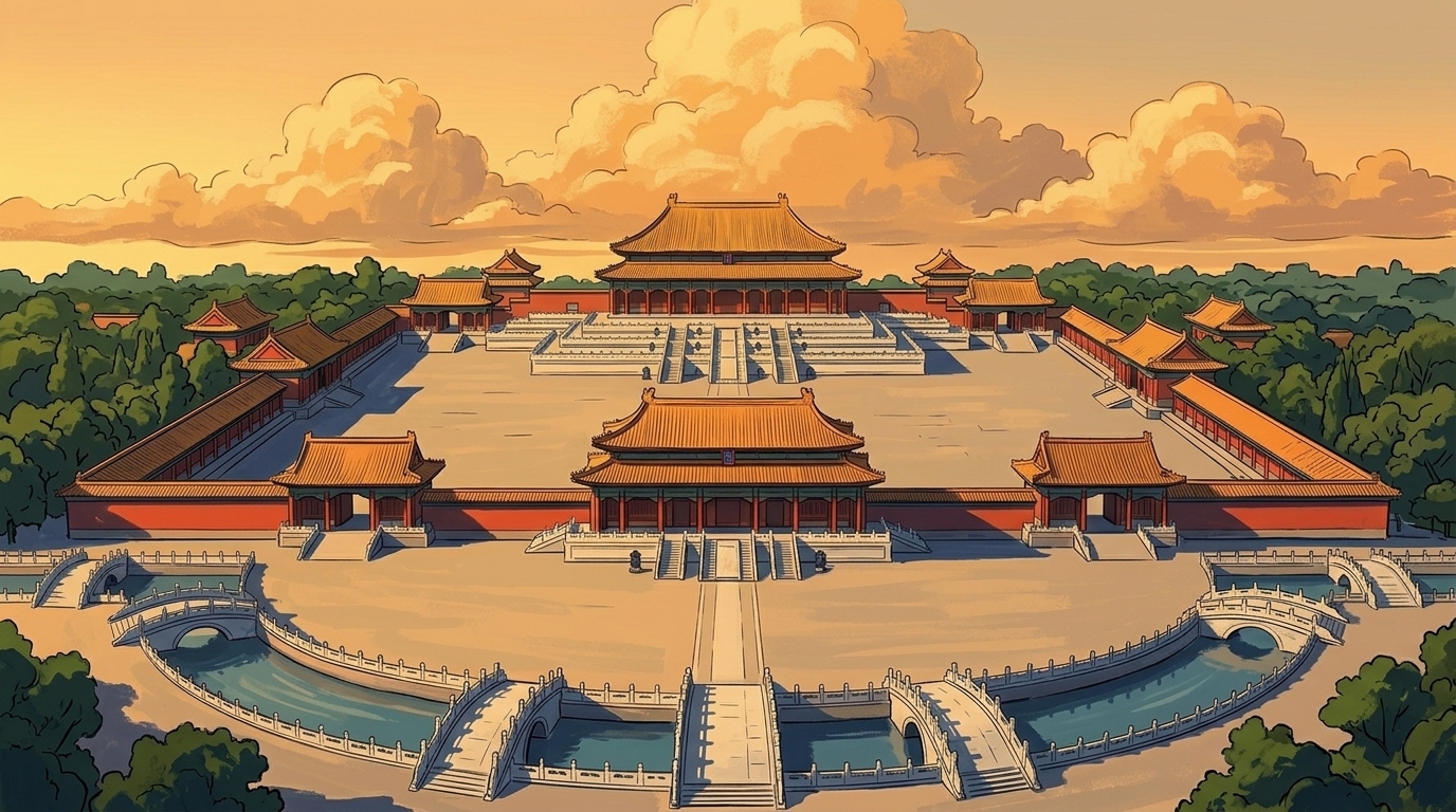 14 · 紫禁夏晖·中轴宫阙群落大远景