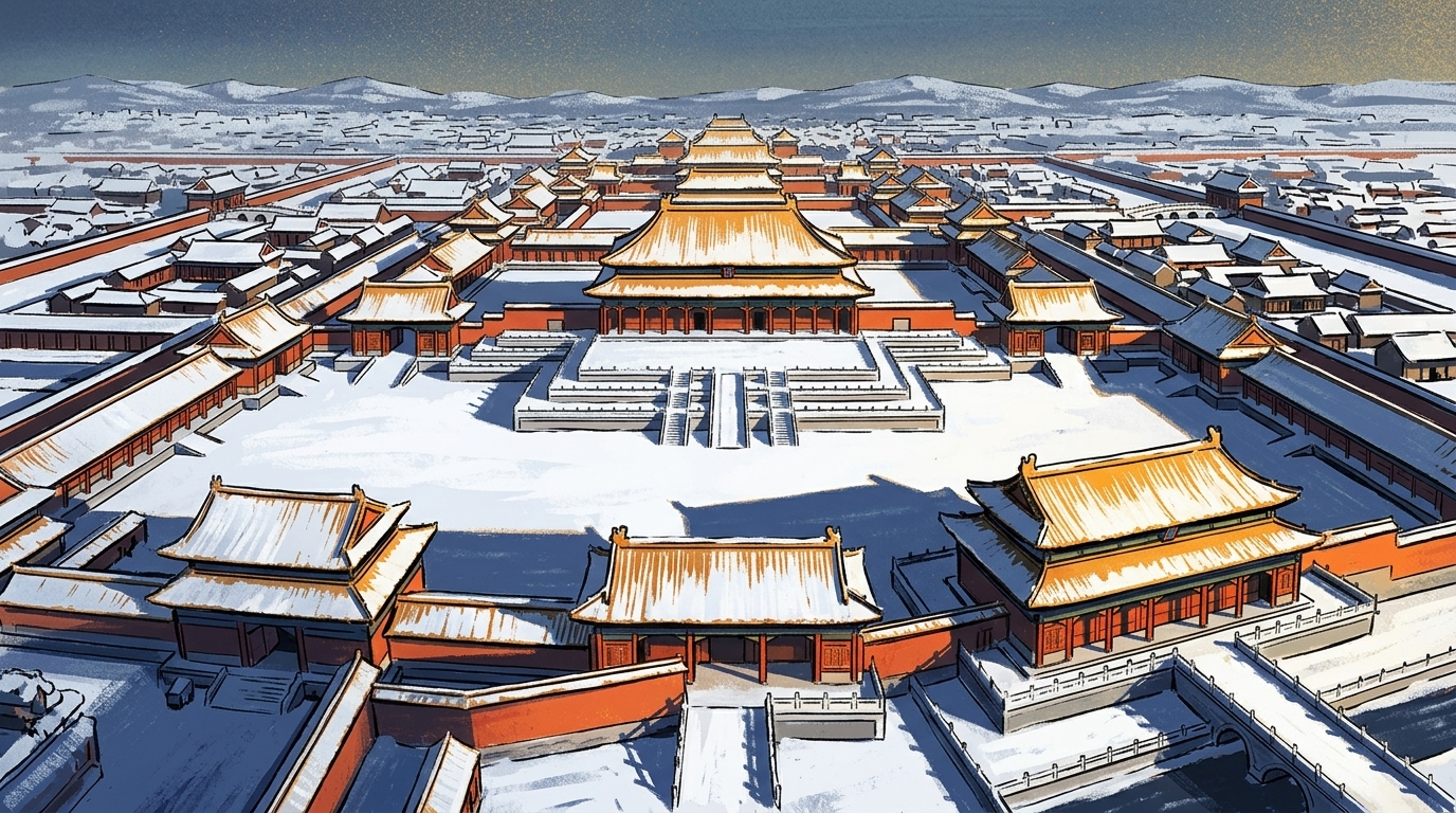 20 · 【冬季】霁雪金阙·太和殿与中轴宫城冬日俯瞰大远景